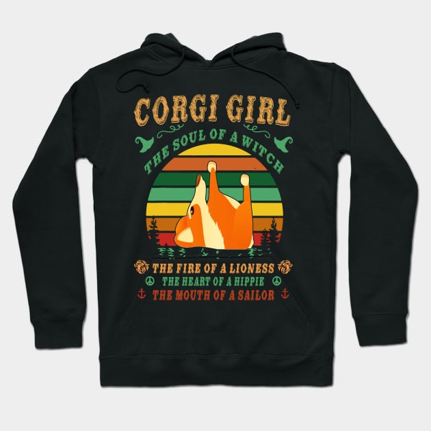 Corgi Girl - Witch - Lioness - Hippie - Sailor (112) Hoodie by Drakes